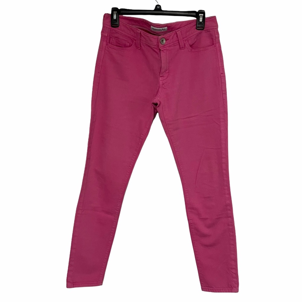 Banana Republic Bright Pink Skinny Jeans 27 4